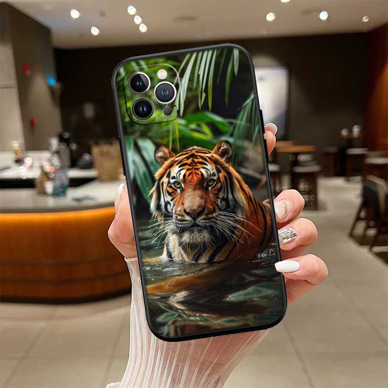 UP5 Animal Tiger New High-End Shell Phone Case for iPhone SE X XS XR 16E 17 11 Pro Max 8 7 6 6s Plus Air
