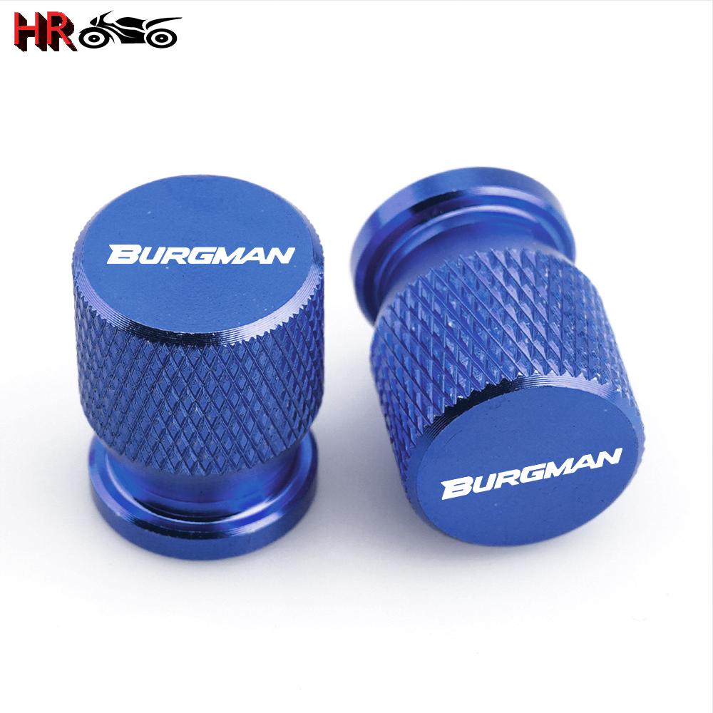 New Motorcycle CNC Accessories Wheel Tire Valve Stem Cap Cover For Suzuki BURGMAN AN 650 400 125 200 250 AN650 AN400 AN125