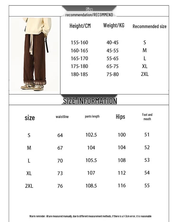 Mark Fairwhale Men's Corduroy Straight-Leg Casual Pants