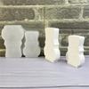 Sturdy Reusable Silicone Craft Mould Christmas Nutcrackers Shape for Candle Making and Art Projects