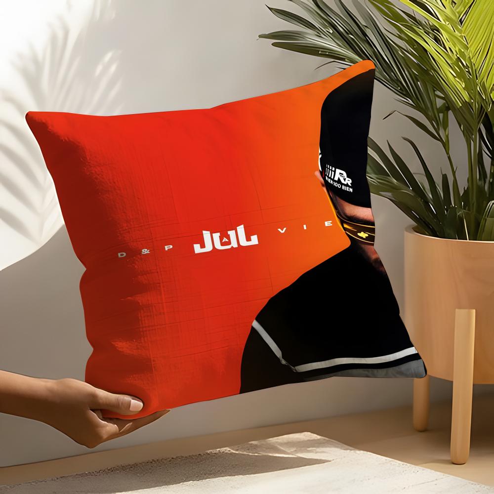Singer Music JJUL JJulien Mari Pillow Case Linen Cushion Covers For Decorative Sofa Home Pillows Case Car Chair Pillows Cases