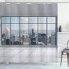 Cityscape Shower Curtain, Modern Skyscraper Skyline Famous Building Bathroom Curtain Waterproof Fabric Shower Curtain With Hooks