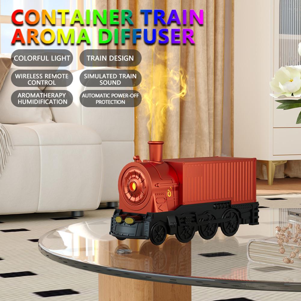 USB Powered Train Aroma Diffuser Remote Control 300ml Essential Oil Humidifier Low Noise Output with Safety Auto Shutoff