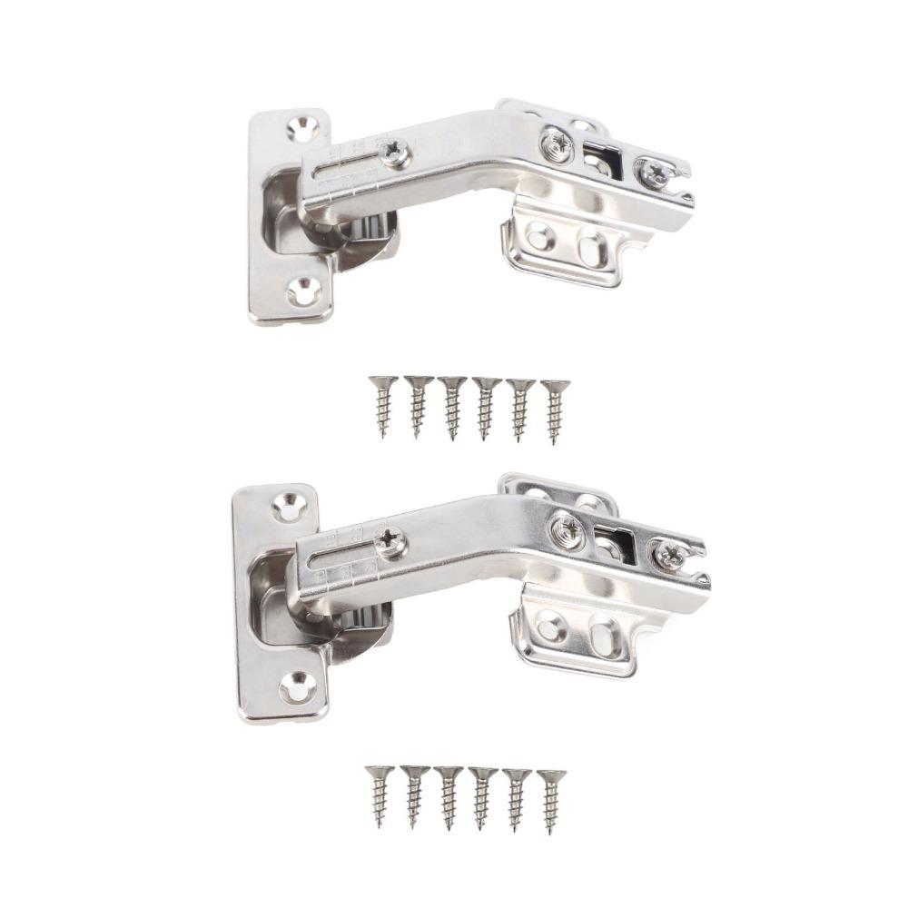 2PCS Full Overlay Corner Cabinet Hinge Concealed Hardware Lazy Susan Hinges  Kitchen Cabinet