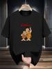 "The Flintstones" Graphic T-shirt - Casual Short Sleeve Tee