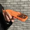 Fashion Frosted PC Leather Textured Magnetic Case For iPhone Air 17 16 15 14 13 12 Pro Max Plus For Magsafe Solid Color Cover