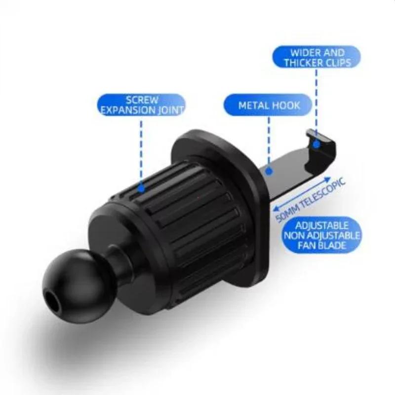 Suport telefon gravitate pentru mașină pentru telefon mobil de 4,7-7 inci Suport pentru telefon pentru ventilație de mașină Suport universal antișoc GPS Clip pentru smartphone