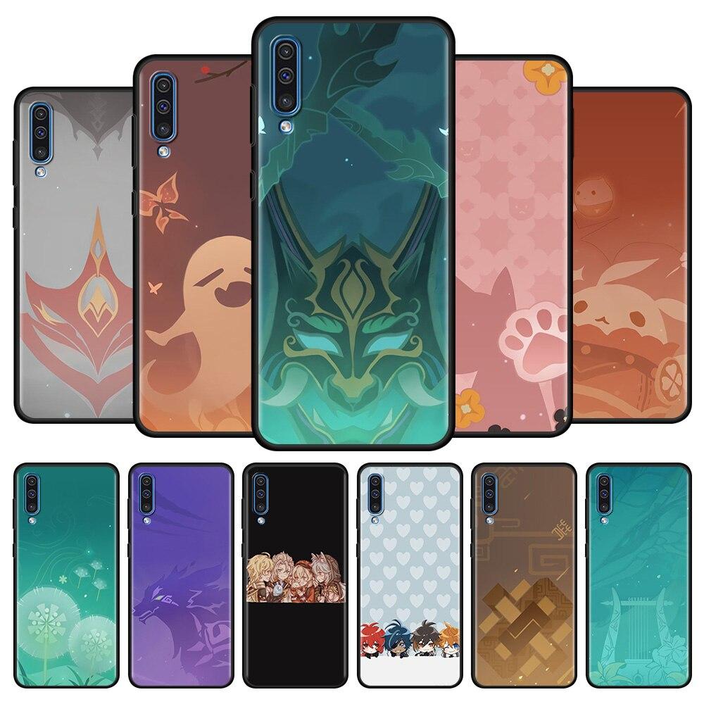 

Чехол для Samsung Galaxy A50 A70 A10 A30 A40 A20e A90 A10e A20s M31 M30s M11 M21 M22 M62 M52 M32, чехол Genshin Impact Icon