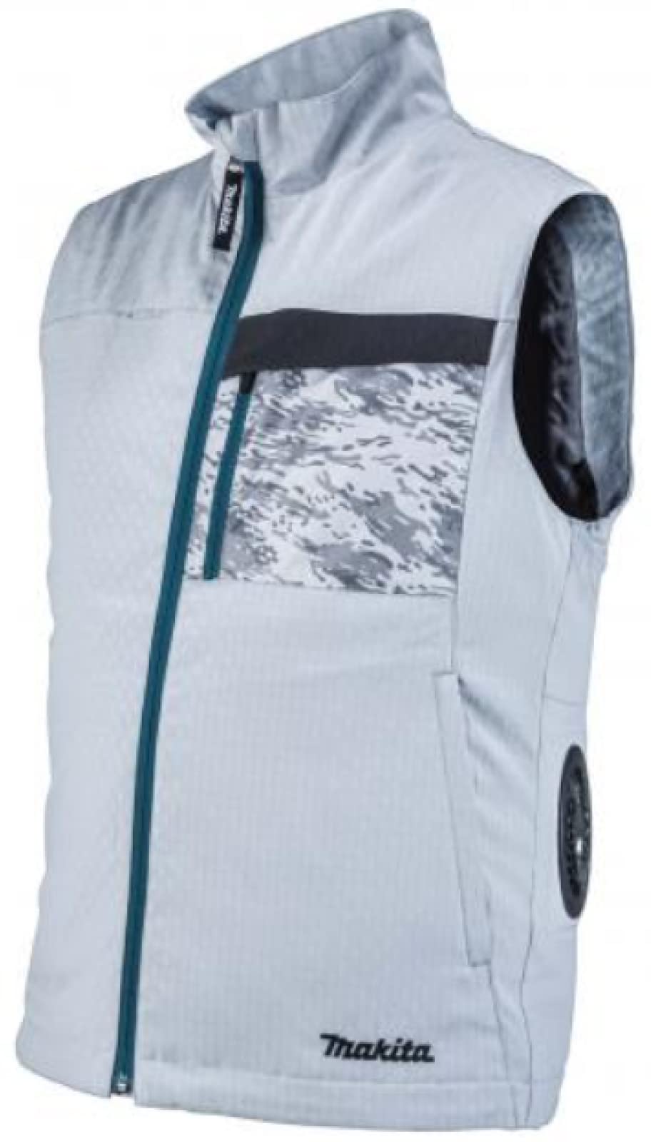 

Makita Rechargeable Fan Stretch FV213DZ Vest, Fabric, Gray, Large, серый