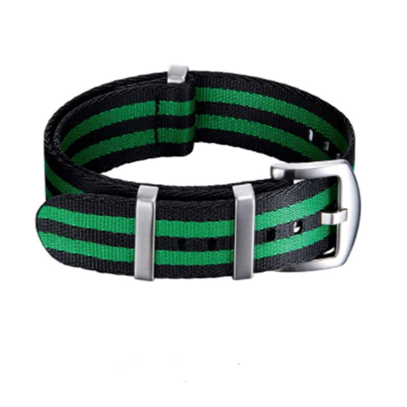 High-End NATO One-Piece Nylon Watch Strap - Canvas Woven, Sizes 18/20/22/24.