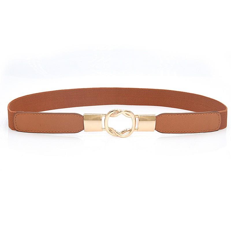 New Buckle Elastic Belt Waist Seal Temperament Versatile Retro Belt Buckle Women's Belt