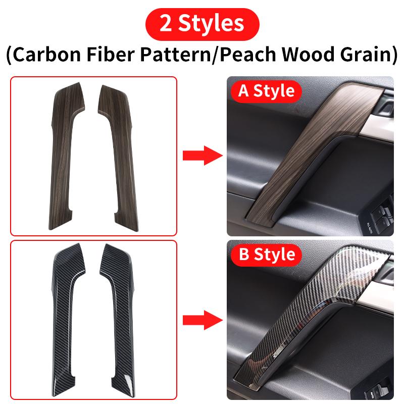 

Для Toyota Land Cruiser Prado 150 2010-2023 годов, крышка дверных ручек, сменные детали, серия LC150 FJ150, обновленные аксессуары для интерьера