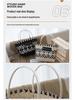 Peach Bud Wedding Basket: Handheld Knitted Gift Bag – Perfect for Bridesmaid or Bestie Favors