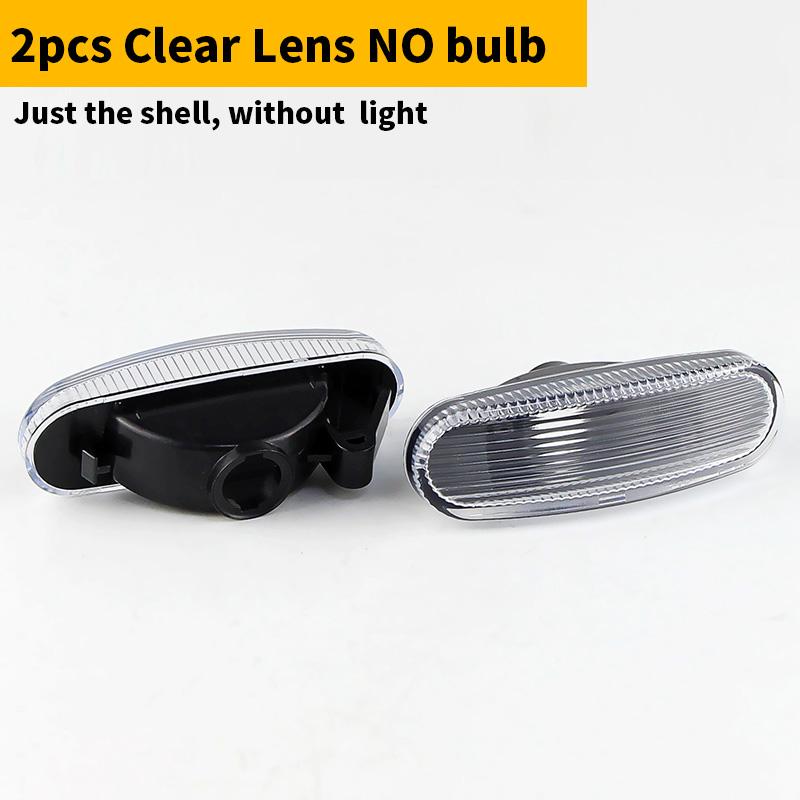 

Side Marker Turn Signal Light Housing Cover Lens For Peugeot Bipper Citroen Nemo 2008-2019 Lancia Musa 2005-2012 Car Accessories Clear lens No bulb
