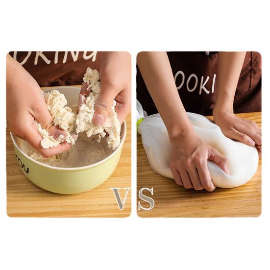 Kneading Dough Bag Silicone Dough Mixing Bag Reusable Hands-free No Stick Kitchen Tool for Mixing Resting Storage