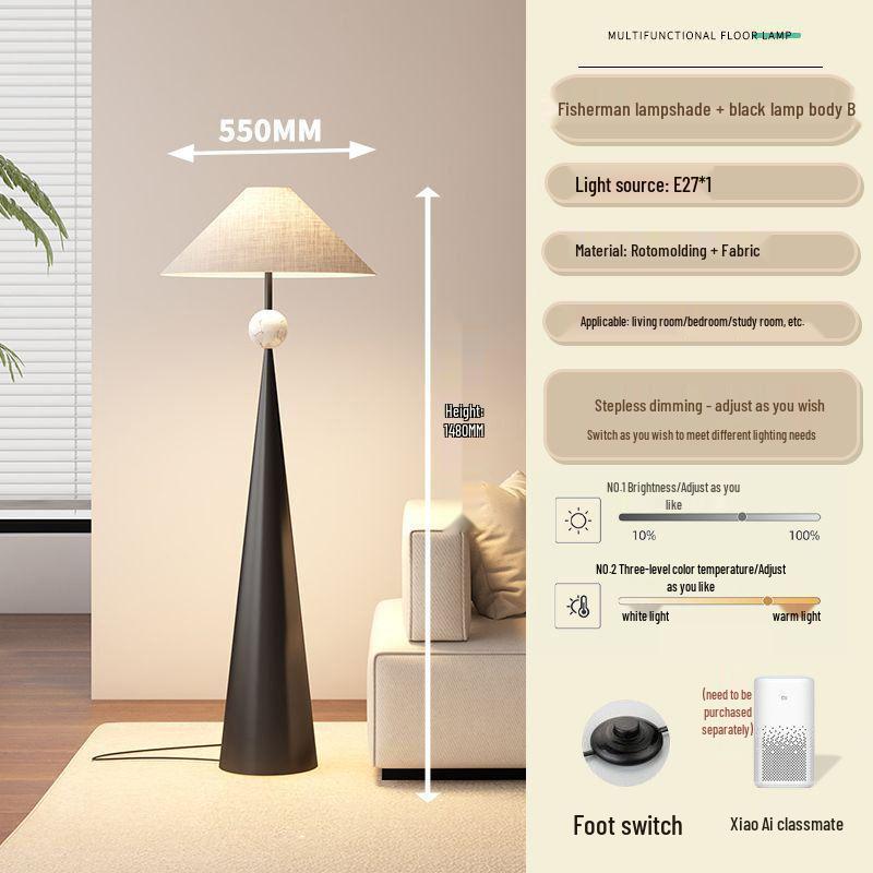 Wabi-Sabi Minimalist Floor Lamp: Modern Atmosphere Light for Living Room & Bedroom