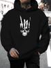 2026 Music Festival Summer New Arrival Unisex Casual All-Match Style Fashion Hoodie with Individual Skull Handprint Sharp Eye Design Unique Letter Des