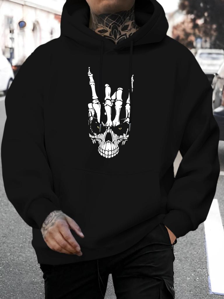 2026 Music Festival Summer New Arrival Unisex Casual All-Match Style Fashion Hoodie with Individual Skull Handprint Sharp Eye Design Unique Letter Des