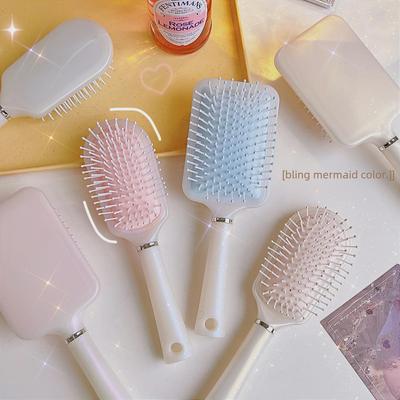 Pearlescent Mermaid Anti-Static Portable Massage Hairbrush