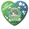TV Anime On Titan The Final 11th Can Badge M OG "Attack Season" [Levi] Heart-Shaped