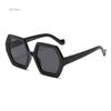 Retro Polygon Sunglasses - Large Frame Personalized Irregular Simple Fashion For Outdoor Travel And Street Photography Eyewear