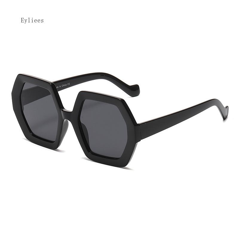 Retro Polygon Sunglasses - Large Frame Personalized Irregular Simple Fashion For Outdoor Travel And Street Photography Eyewear