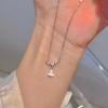 Romantic Style Exquisite Water Drop Necklace Luxury Simple Light Luxury Niche Clavicle Chain Geometric Form