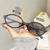 Retro Oval Frame Photochromic Reading Glasses Women Plus Diopter Eyewear Fashion Anti-Blue Light Prescription Sun Shades Glasses
