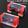 בבוראגו 1:43 2025 פרארי SF25 F1 מכונית מרוץ פורמולה #16 לקלרק #44 המילטון סימולציה סטטית Diecast סגסוגת דגם אוטו