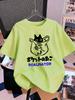 Cute Cat Cartoon Printing Short Sleeve TShirts Womens Summer Cotton Tee Shirts ONeck Comfortable Loose Tops Casual Clothes
