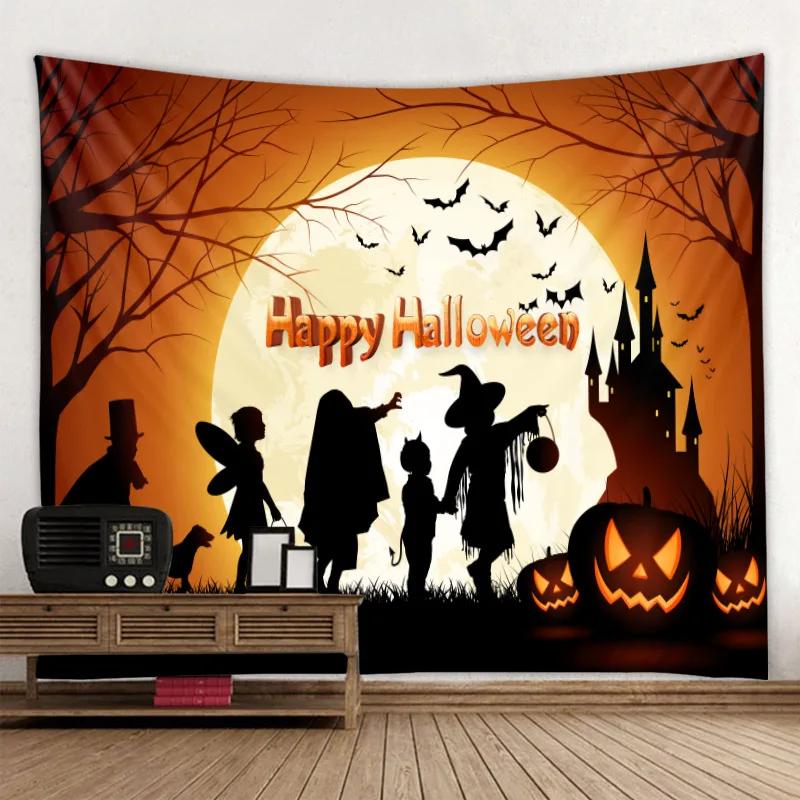 Tapestry Halloween Dekoracja Ściany Tło Domu Wisząca Tkanina Salon Pokój Tapestry Drukowanie Cyfrowe 3D Tapestry Imprezowe