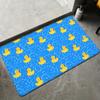 Cartoon Rubber Duck Floor Mat Flannel Rugs Soft Winter Warmth Floor Mat Thickened Non-Slip for Living Room Home Door Mat