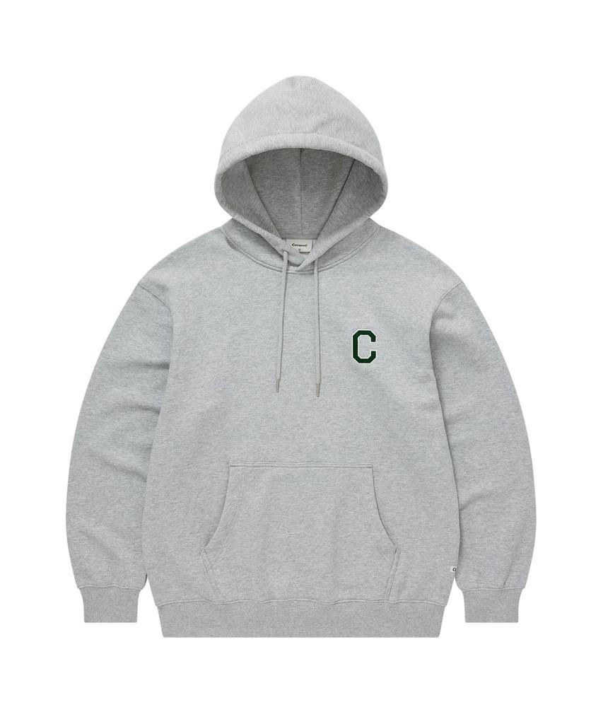 C Logo Hoodie Melange Gray