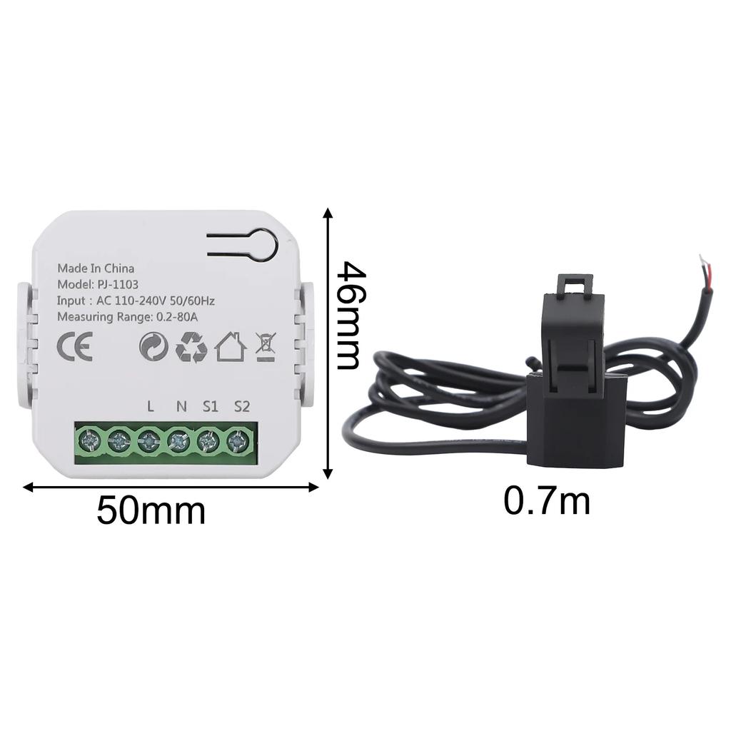 WiFi Energy Meter Electricity Meters Replaceable Accessories For Household Electricity Comprehensive Energy Monitoring