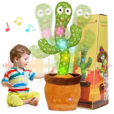 MIAODAM Kaktus-Bewegungsspielzeug, Kaktus, tanzender, beweglicher, sprechender Kaktus, Spielzeug, Geburtstagsgeschenk, singender, tanzender Kaktus, Kindertag, Weihnachtsgeschenk, Neujahr