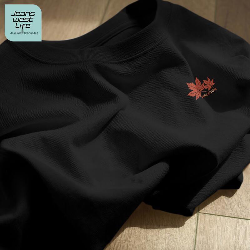 

JEANSWEST LIFE Men s American Retro Cotton Loose T-Shirt XL