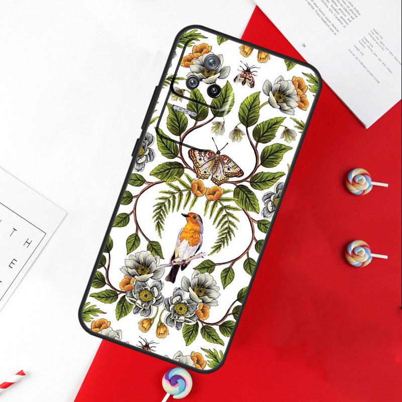 

Чехол Садовые птицы для Xiaomi 13T 11T 12T 14T Pro 13 14 15 Ultra POCO X7 Pro X3 X5 X6 F5 F6 M6 Pro Xiaomi 14T Pro