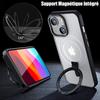 Protective Case for iPhone 15 - BOOLING - Reinforced Shockproof - Black - Rotating Magnetic Stand - Rigid