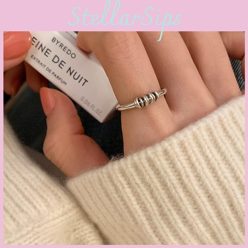 Minimalist Chic Geometric Circle Ring For Women Adjustable Open Finger Jewelry