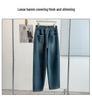 High-Quality Plus-Size Slimming Elastic Straight-Leg Pants for Women