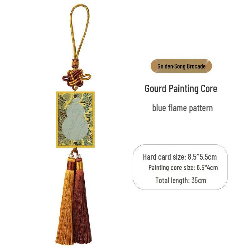 Double-sided Chinese Style Xuan Paper Pendant Bookmark - Handwritten Calligraphy & Cultural Gift