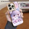 Phone Case: Lambskin 2D Flat Samsung Galaxy A34 A35 M05 M06 S20 S22 S21 FE Plus 5G Protective Case, Purple Rabbit, Christmas and Halloween Gift