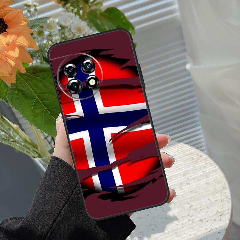 Norway Flag Case For OnePlus 15R 15 13R 12R 10R 13 13T 12 11 10 10T 8T Nord CE 5 2 3 4 Lite N20 N30 Cover