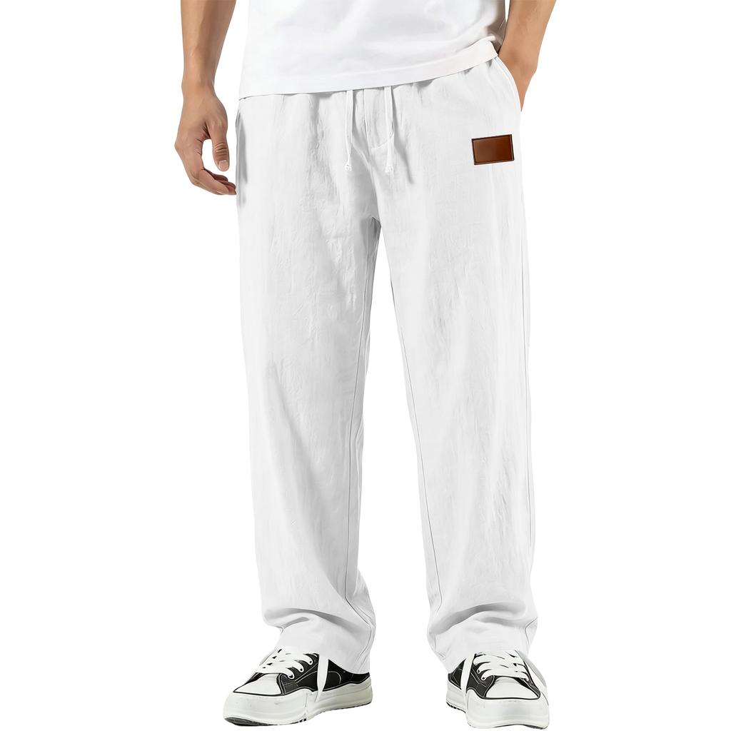 Men's Cotton Linen Trousers Men's Casual Fashionable Cotton Linen Trousers