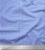 Soimoi Japan Crepe Satin Fabric Clover Leaves Small Print Fabric by Metre 42 Inch