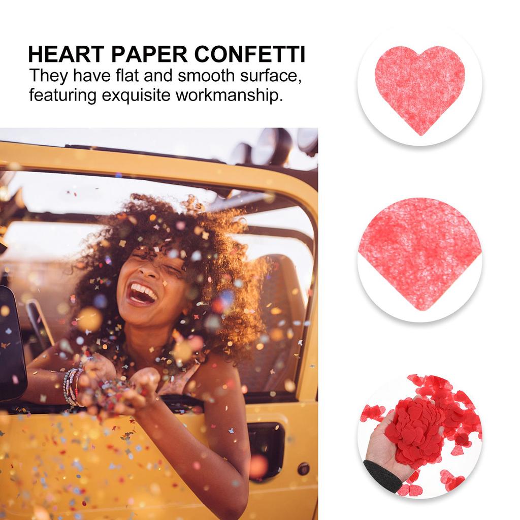 4 Confezioni Coriandoli per Decorazioni Festa San Valentino Ornamenti di Carta Decorazione Matrimonio Cuore