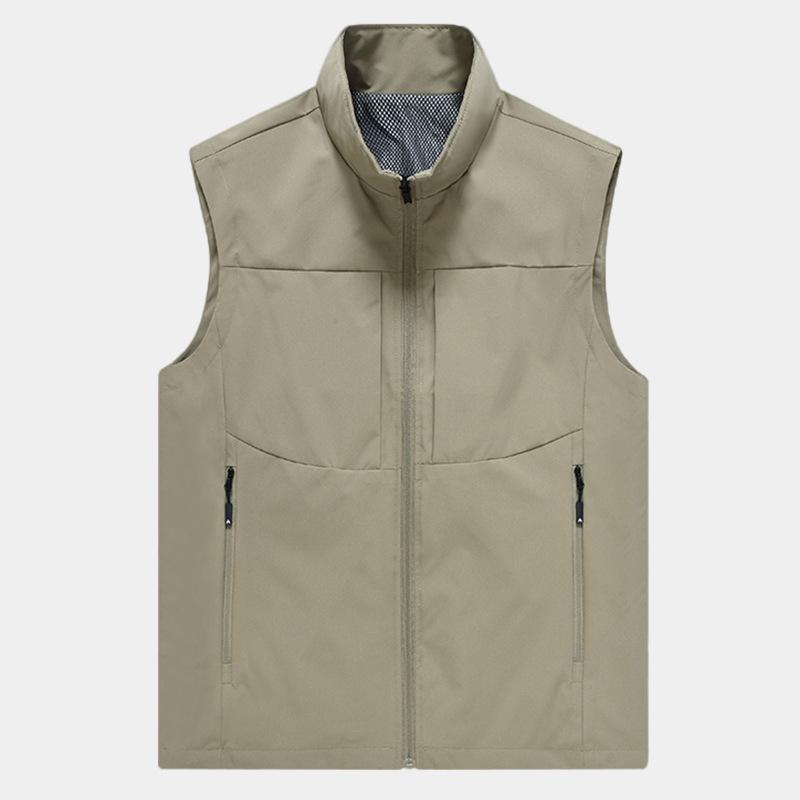 New Vest Vest Jacket for Men Spring and Autumn Thin Vest for Men Outdoor Casual Men Workhorse Clamp