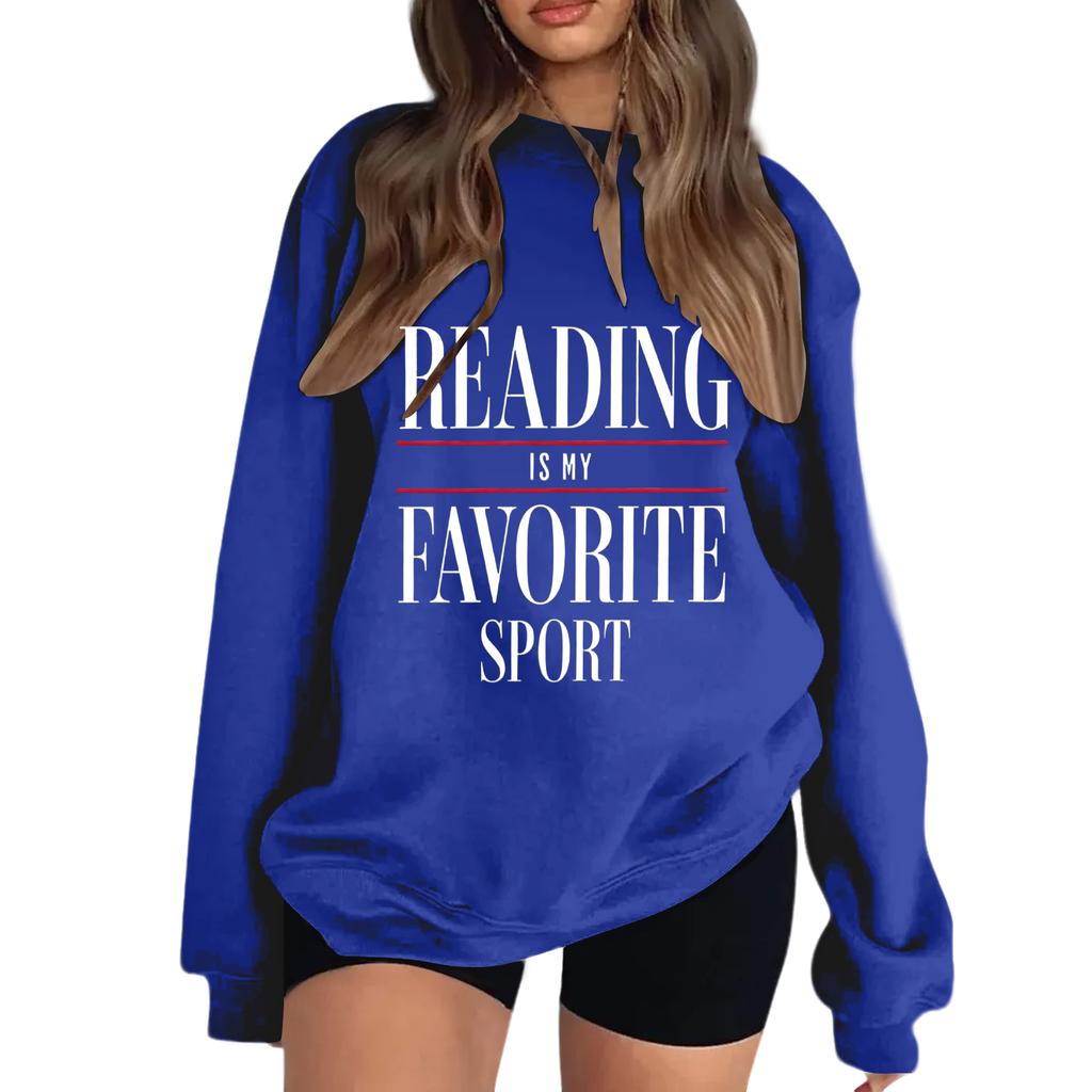 Women's Reading Is My Favorite Sport Sweatshirt