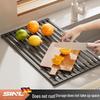 Foldable Stainless Steel Kitchen Sink Drain Board and Dish Rack