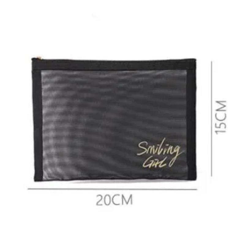 

1 шт. черная сетчатая женская косметичка дорожная косметика кисти органайзер чехол маленькая большая прозрачная косметичка наборы коробка